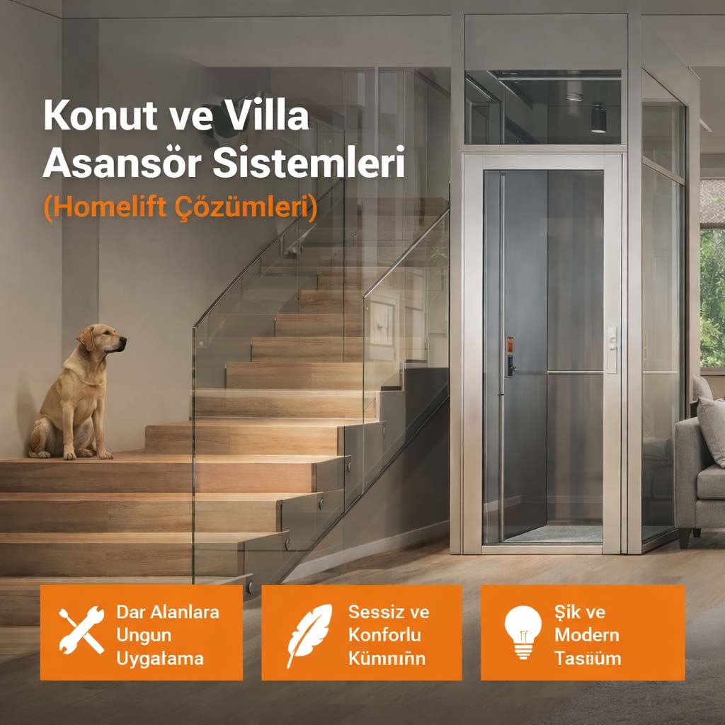Konut ve Villa Asansör Sistemleri (Homelift Çözümleri)